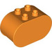 LEGO Duplo Orange Brick 2 x 4 x 2 with Rounded Ends (6448)