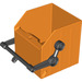LEGO Duplo Orange Véhicule Cargo Bed Recycling 4 x 4 x 3 &amp; 1/2 avec Noir Levier (51263 / 51957)