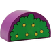 Duplo Purple Brick 2 x 4 x 2 with Curved Top with Apple Tree (31213)
