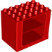 LEGO Duplo Rood Cabinet 4 x 6 x 4 (10502 / 31371)