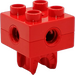 LEGO Duplo Rood Clutch Steen met Thread (74957 / 87249)