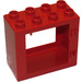 LEGO Duplo Red Door Frame 2 x 4 x 3 Old (with Flat Rim)
