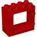 LEGO Duplo Rood Deur Kader 2 x 4 x 3 met verhoogde deurstijl en omkaderde achterzijde (2332)