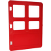 LEGO Duplo Red Door with Different Sized Panes (2205)