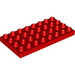 LEGO Duplo Red Plate 4 x 8 (4672 / 10199)