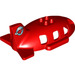 Duplo Red Plane Top 6 x 12 x 3 with Airplane logo  (18721 / 19010)