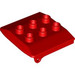 LEGO Duplo rouge Roof for Cabin (4543 / 34558)