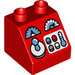 LEGO Duplo Rood Helling 2 x 2 x 1.5 (45°) met Joystick en Buttons (17494 / 49559)