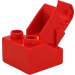 LEGO Duplo Red Toolo Brick 2 x 2 with Angled Bracket