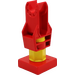 LEGO Duplo Red Toolo Turnable Support 2 x 2 x 4 with Clip and Bottom Tile with Screw