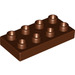 LEGO Duplo Rötlich-braun Duplo Platte 2 x 4 (4538 / 40666)