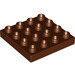 LEGO Duplo Reddish Brown Plate 4 x 4 (14721)
