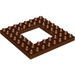 LEGO Duplo Roodachtig Bruin Plaat 8 x 8 met 4 x 4 Gat (51705)