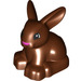 LEGO Duplo Reddish Brown Rabbit with Raised Head (20046 / 49712)