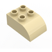 LEGO Duplo Tan Brick 2 x 3 with Curved Top (2302)