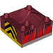 LEGO Duplo Train Compartment 4 x 4 x 1.5 avec Siège avec hazard lines, &#039;SALTY&#039; (51547 / 98456)
