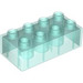 LEGO Duplo Transparent Light Blue Brick 2 x 4 (3011 / 31459)