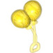 LEGO Duplo Transparentes Gelb Balloons mit Transparent Griff (31432 / 40909)