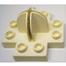 LEGO Duplo Weiß Duplo Halter mit Base 4 x 4 x 2 Kreuz (42058)