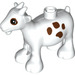 LEGO Duplo White Goat with Brown Patches and Eye Rings (11371)