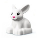 LEGO Duplo White Rabbit with Raised Head (20046 / 49712)