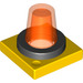 LEGO Duplo Jaune 2 x 2 Flashlight Base avec Transparent Orange light (40867 / 41195)