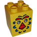 LEGO Duplo Geel Steen 2 x 2 x 2 met Vogel Gezicht (31110)