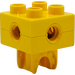 LEGO Duplo Geel Clutch Steen met Thread (74957 / 87249)