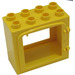 LEGO Duplo Geel Deur Kader 2 x 4 x 3 met verhoogde deurstijl en omkaderde achterzijde (2332)