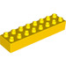 LEGO Duplo Yellow Brick 2 x 8 (4199)