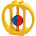LEGO Duplo Yellow Oval Rattle with Blue and Red Ball