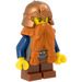 LEGO Dwarf with Orange Beard and Copper Helmet Minifigure