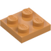 LEGO Aarde oranje Plaat 2 x 2 (3022 / 94148)