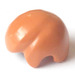 LEGO Earth Orange Smooth Short Hair with Arch for Ears (3901)