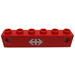 LEGO Electric Light Prism 1 x 6 Houder met &#039;Swiss Federal Railways&#039; logo Sticker