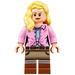 LEGO Ellie Sattler met Roze Top en Lang haar Minifiguur