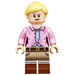 LEGO Ellie Sattler mit Pink oben und Tied Der Rücken Haar Minifigur