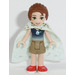 LEGO Emily Jones mit Dunkel Beige Shorts, Dark Blau oben und Umhang Minifigur