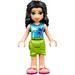 LEGO Emma Blauw Top met Palm Trees en Lime Skirt minifiguur