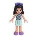 LEGO Emma, Light Aqua Layered Skirt Minifigur