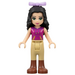 LEGO Emma, Magenta Top, Tan Riding Pants, Bow Minifigure