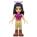 LEGO Emma, Magenta Haut, Tan Riding Pants, Bow Figurine