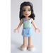LEGO Emma met Bright Light Blauw Skirt &amp; Bloem Vest Top minifiguur