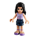 LEGO Emma med Blomst Top og Lilla Sandals Minifigur