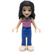 LEGO Emma with Pink Swirl Top and Blue Trousers Minifigure