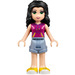 LEGO Emma mit Sand Blau Shorts und Magenta oben Minifigur