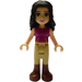 LEGO Emma mit Tan Riding Pants und Magenta oben Minifigur