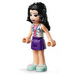 LEGO Emma with White Jacket and Purple Skirt Minifigure