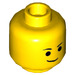 LEGO Emmet avec Lopsided Smile et No assiette sur Jambe Minifigure Diriger (Goujon solide encastré) (3626 / 16072)