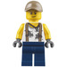 LEGO Engineer mit Dirt Stained Weiß Shirt Minifigur